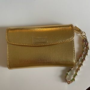 Lilly Pulitzer Gold Clutch / Wristlet